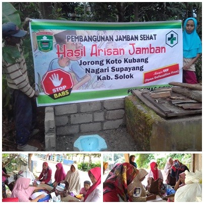 Pembangunan jamban Sehat \"HASIL ARISAN JAMBAN\"